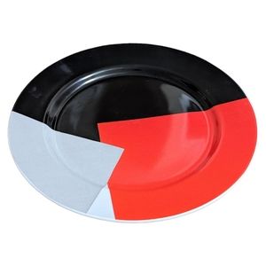 Vintage Studio Nova Salad Plate "Fashion Red" Geometric 1980's HTF